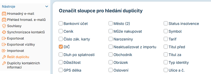 Řešit duplicitu